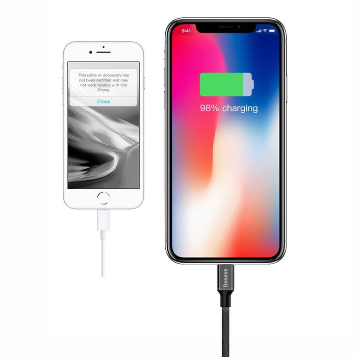 Baseus Yiven USB / Lightning Cable with Material Braid 1,8M black (CALYW-A01)