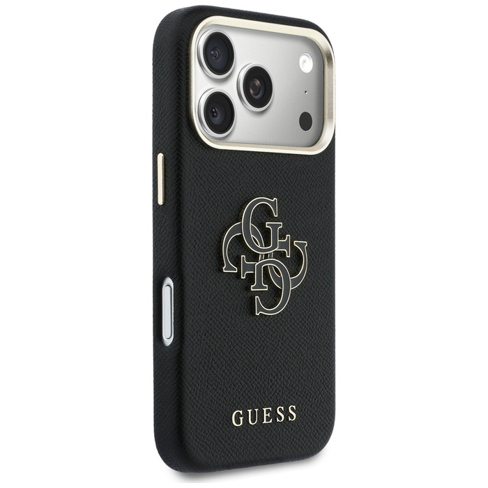 Etui Guess FW Resin Logo do iPhone 17    Pro Max czarny