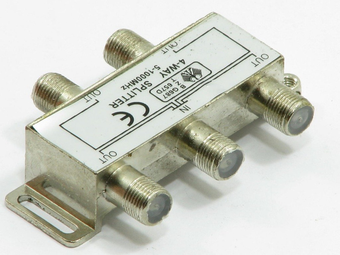 Antennensplitter 4-WAY 5-1000MHZ Splitter