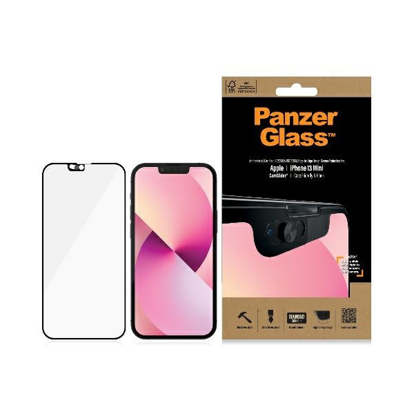 PanzerGlass E2E Microfracture iPhone 13 Mini 5.4" CamSlider Case Friendly AntiBacterial schwarz/schwarz 2747