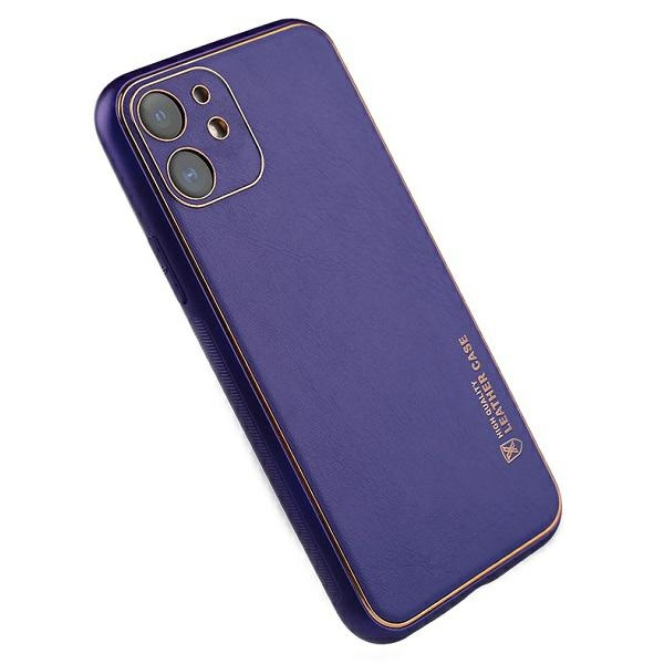 Beline Etui Leather Case iPhone 12purpurowy/purple