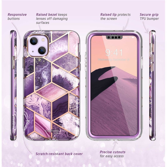 Supcase COSMO IPhone 14 PLUS MARBLE PURPLE