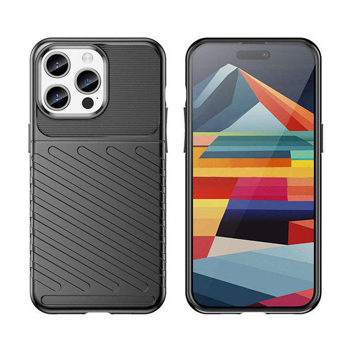 Custodia Armored Thunder per iPhone 15 Pro Max - blu