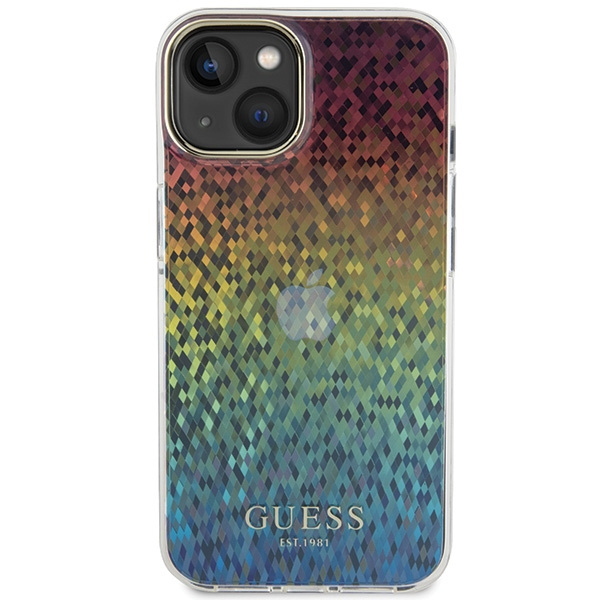 Etui Guess GUHCP15SHDECMI iPhone 15 6.1" wielokolorowy hardcase IML Faceted Mirror Disco Iridescent Case