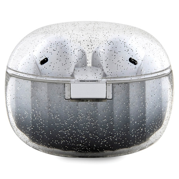 Guess słuchawki Bluetooth GUTWSHDGKEEK TWS + stacja dokująca czarny/black Glitter Gradient