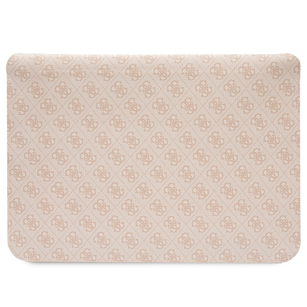 Guess Sleeve GUCS16P4RPSP 16" rosa/ rosa 4G Strisce stampate