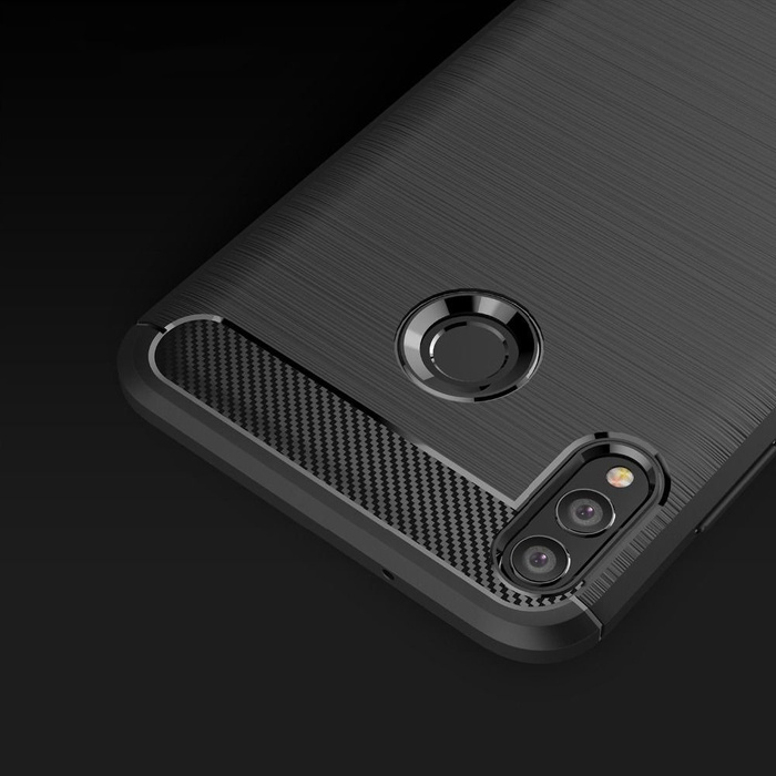 Pouzdro Pouzdro Huawei P Smart 2019 Carbon Silicone černá