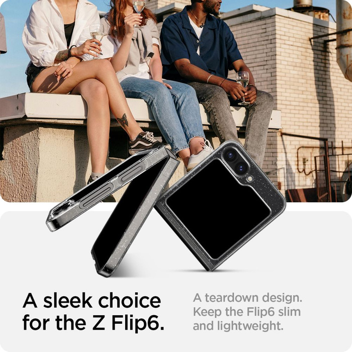 Spigen Glitter AIRSKIN GALAXY Z FLIP 6 / 7 FE CRYSTAL