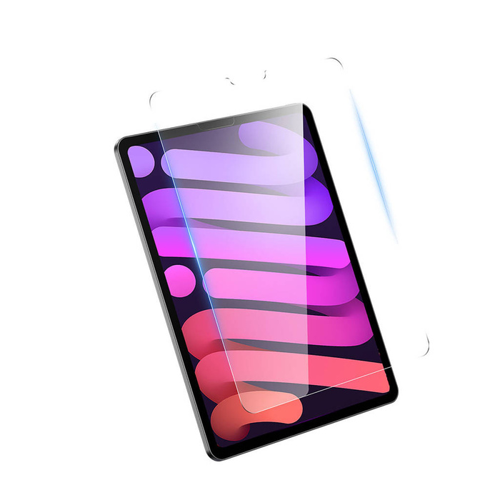 Vidrio templado Baseus Crystal para iPad Mini 6 8.3'' + kit de montaje - transparente