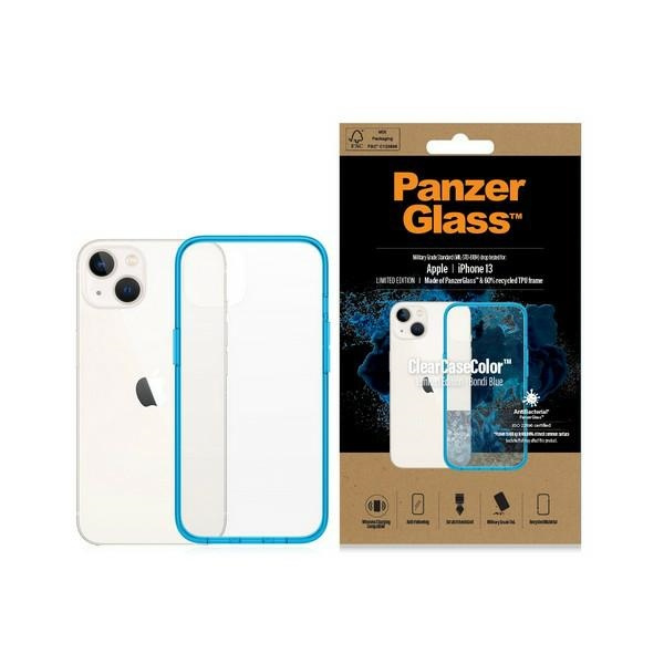 PanzerGlass ClearCase iPhone 13 6.1" Antibakteriell Militärische Qualität Bondi Blau 0331