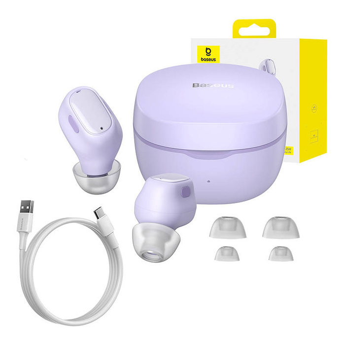 Słuchawki bezprzewodowe Baseus Bowie WM01 (fioletowe)