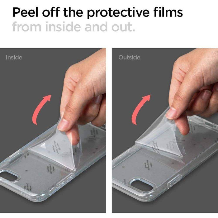 Telefontok SPIGEN iPhone 7 8 SE 2020 Ultra Hybrid Clear Clear Case (átlátszó) 