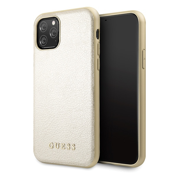 Telefontok guess Apple iPhone 11 Pro arany/arany kemény tok Irizáló tok
