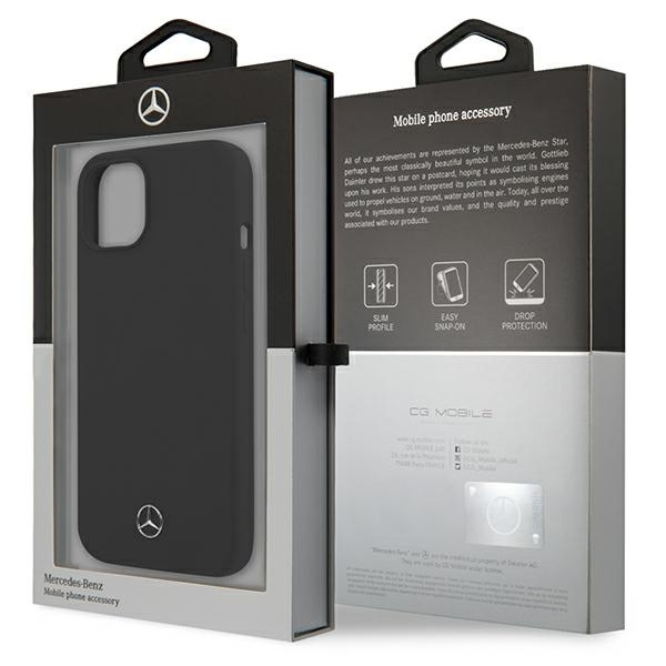 Hülle MERCEDES Apple iPhone 13 Mini Silikon-Zeile Schwarz Hardcase