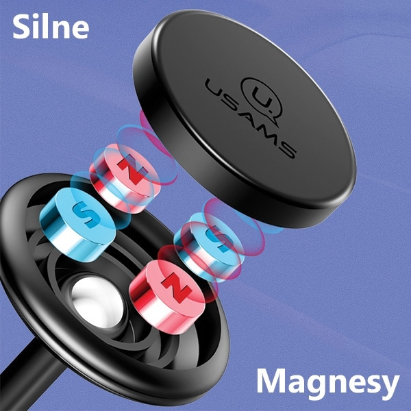 USAMS Držák magnetické lepidlo na palubní desku nastavitelné stojící červené