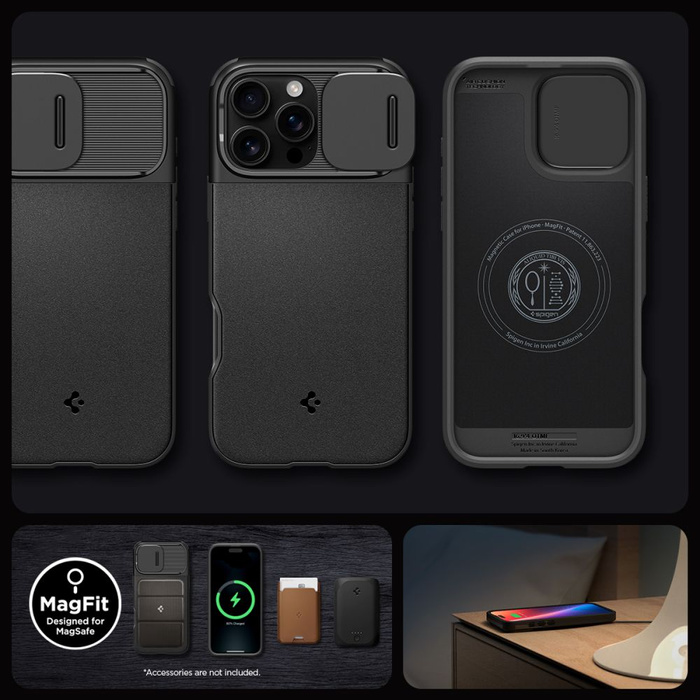 Spigen Armor Mag MagSafe IPhone OPTIK 16 PRO NOIR