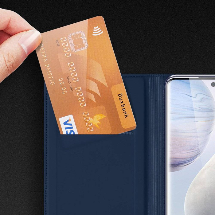 Dux Ducis Skin Pro pouzdro na pouzdro s chlopní Vivo X60 černé