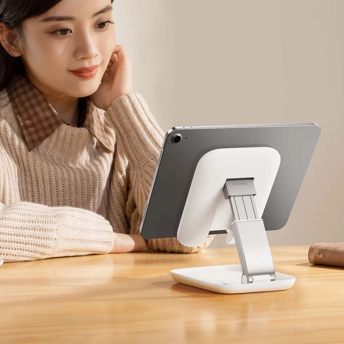 Folding Tablet Stand Baseus Seashell (white)