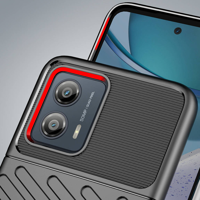 Funda Thunder Case para Motorola Moto G53 funda armadura de silicona negra