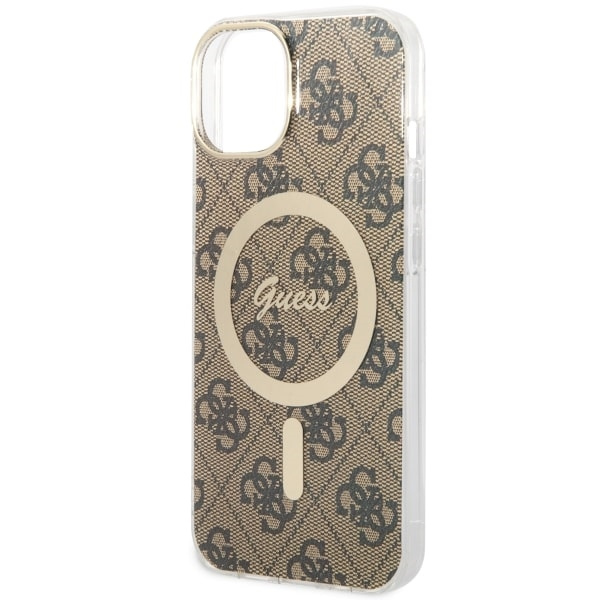 Hülle Guess GUHMP14SH4STW iPhone 14 6.1" braun/braun hartcase 4G MagSafe Case