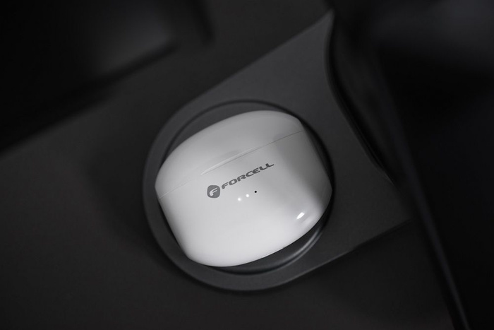 Słuchawki bezprzewodowe douszne Forcell F-Audio TWS Clear Sound białe