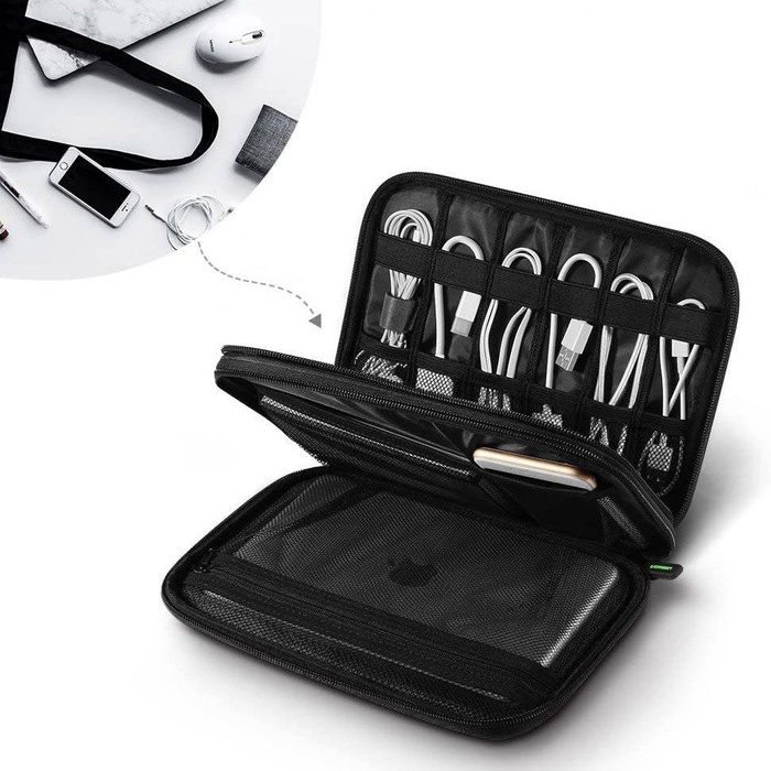 Ugreen Case Festplattenbox HDD SSD Telefonkabel Zubehör 24,5 x 17,5 x 5 cm grau (50147 LP149)