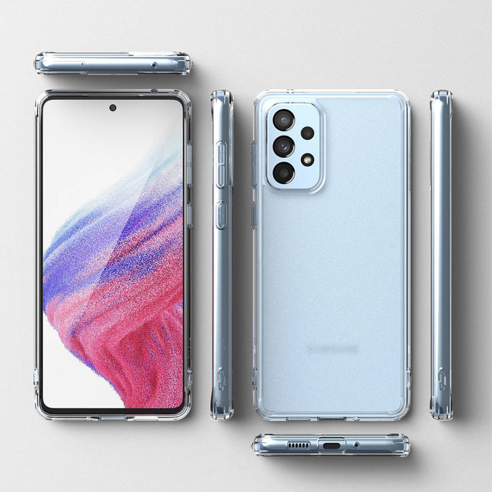 Ringke Fusion Matte TPU-Hülle mit Rahmen für Samsung Galaxy A73 durchscheinend