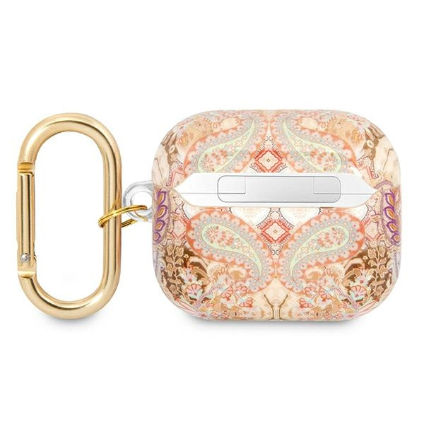 Case GUESS Apple AirPods 3 Cover Paisley Strap Collection Gold Case