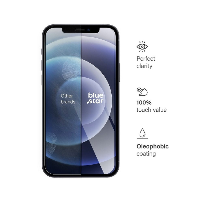 Szkło hartowane do iPhone 12 / 12 PRO Blue Star 