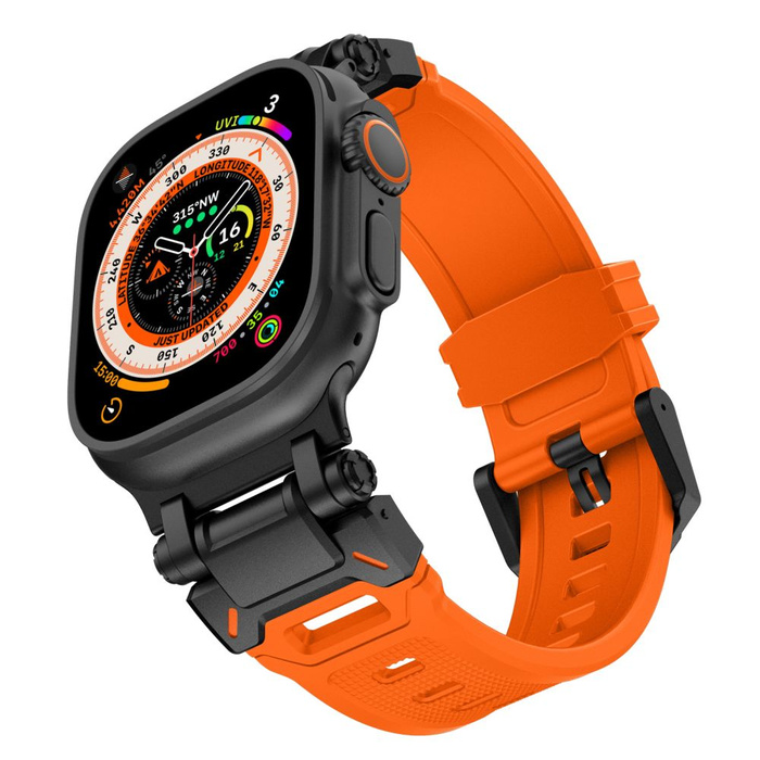 Tech-protect Delta Pro Apple Watch 4 / 5 / 6 / 7 / 8 / 9 / Se / Ultra 1 / 2 (42 / 44 / 45 / 49 Mm) Orange/black