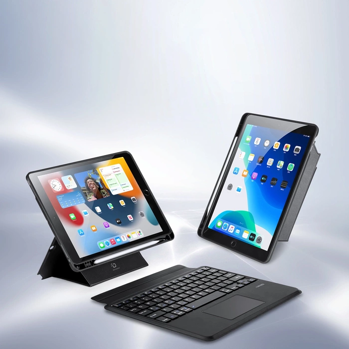 Dux Ducis DK Series Bluetooth klávesnice pouzdro pro Apple iPad 7/8/9 10,2&#39;&#39;/iPad Air 3/iPad Pro 10,5&#39;&#39; (2017) – černé