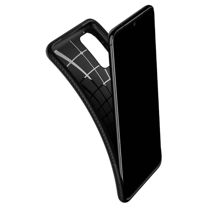 Cover SPIGEN Custodia Liquid Air nera opaca per Samsung Galaxy S20