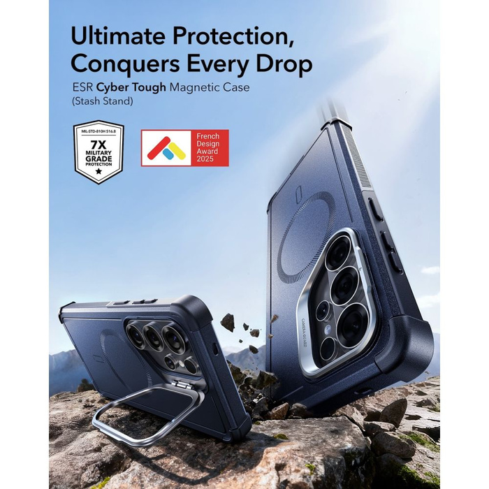 ESR CYBER TOUGH KICKSTAND MagSafe GALAXY S26 ULTRA SCHWARZ