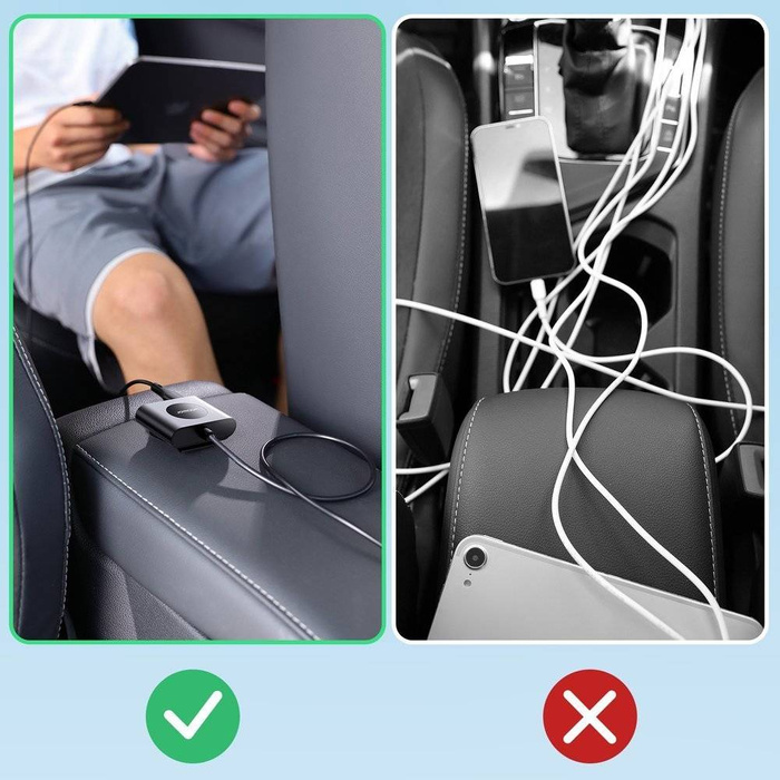 Joyroom chargeur voiture 2xPD + 2xQC3.0 75W 1,5m noir (JR-CL05)