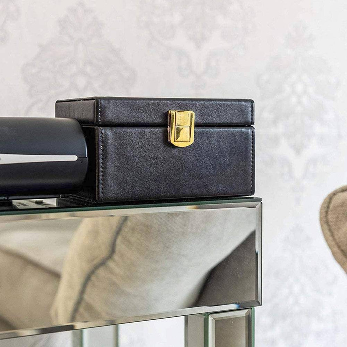 Signal blocking chest Radio blocking Faraday Box for car keys smartphone black 