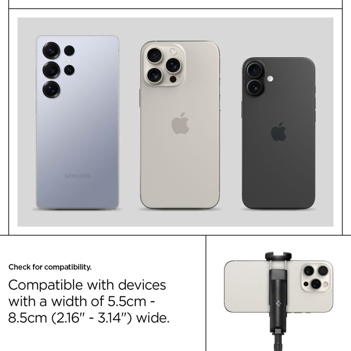 SPIGEN S541W BLUETOOTH SELFIE STICK STATIV SCHWARZ