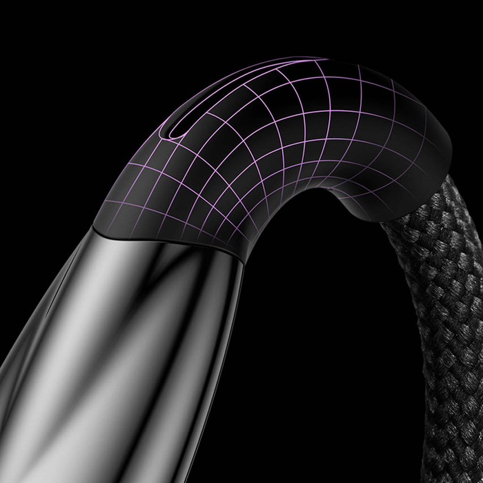 Baseus Glimmer Series kabel pro rychlé nabíjení USB-A - USB-C 100W 480Mbps 1m bílá