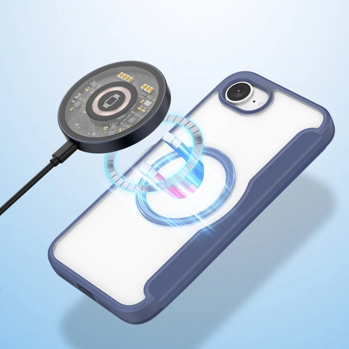 Dux Ducis Skin X Pro Case mit MagSafe für iPhone 16e - Blau