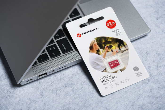 Karta microSD 32GB U3 class 10 Forcell F-Data czerwona