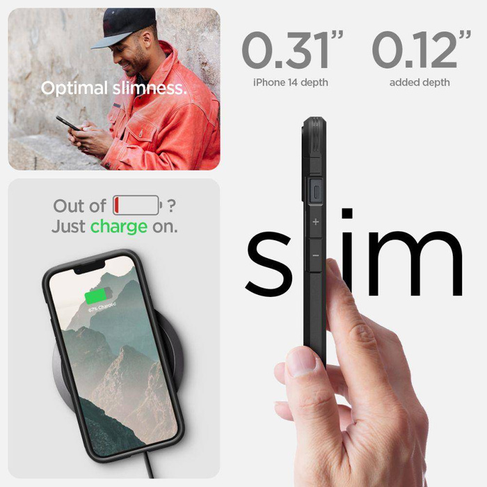 Coque Spigen Tough Armor Mag MagSafe IPhone 14 NOIR