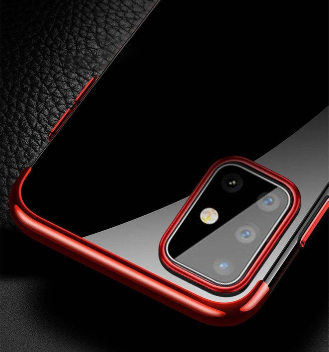 Custodia protettiva in gel TPU trasparente per Samsung Galaxy A72 4G blu