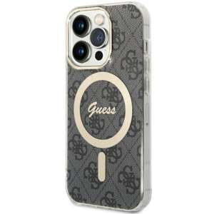 Case Guess GUHMP14LH4STK iPhone 14 Pro 6.1" black/black hardcase 4G MagSafe Case