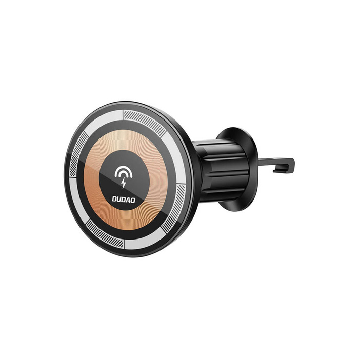 Support magnétique avec chargeur inductif MagSafe pour grille de ventilation 15W Dudao F12MAX - noir