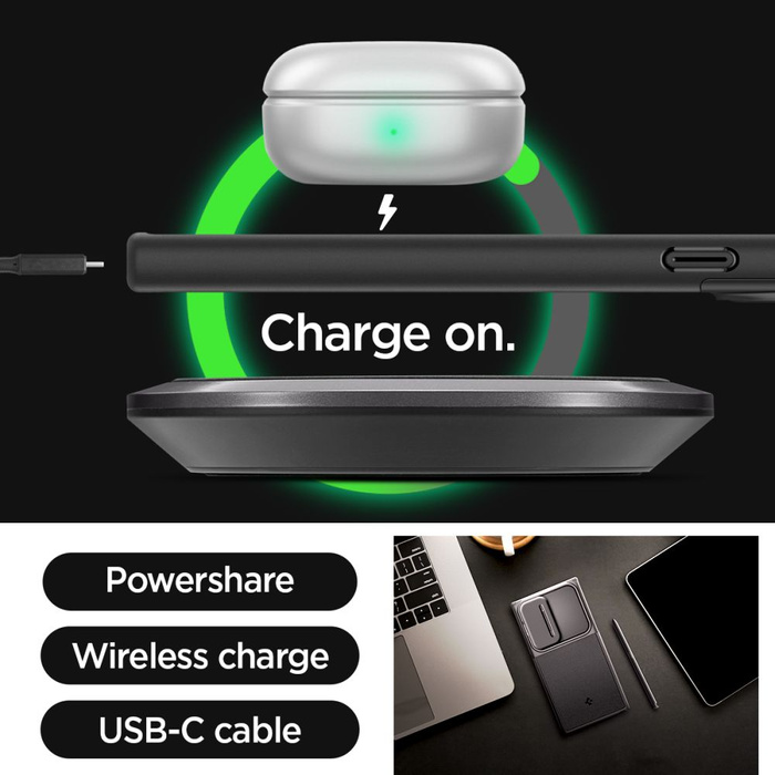 Hülle Spigen Optik Armor Samsung Galaxy S24 Ultra Schwarz Case