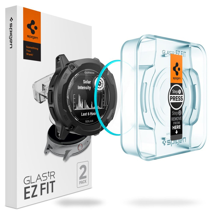 Vetro temperato Spigen GLAS.TR "EZ FIT cONFEZIONE DA 2 GARMIN INSTINCT 2X SOLAR CLEAR
