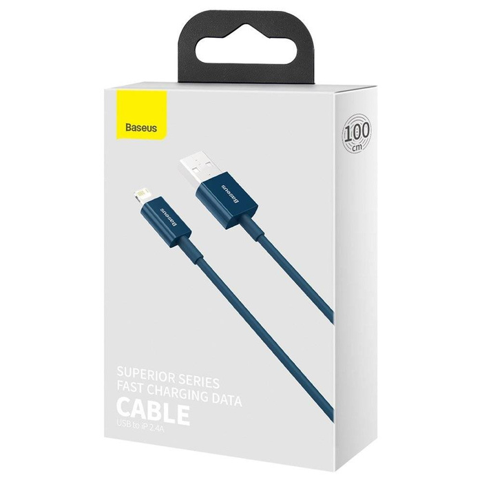 Baseus Superior Cavo USB - Lightning 2,4A 1 m Blu (CALYS-A03)