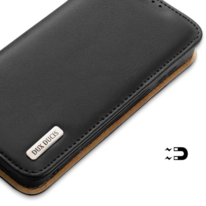 Etui Dux Ducis HIVo avec rabat et blocage RFID pour Samsung Galaxy S24 - noir