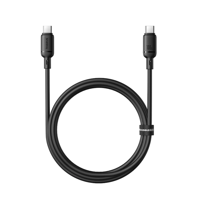 Kabel Baseus Silky Series 100W USB-C - USB-C 1m - czarny