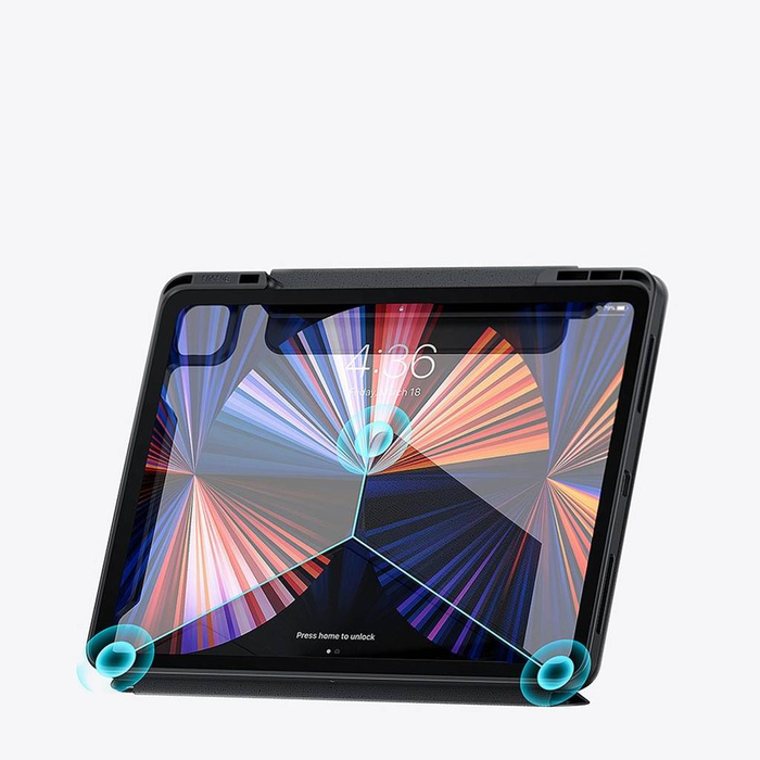 Baseus Safattach Y-Type Case für iPad Pro 12.9 "2018/2020/2021 Hülle mit Standfuß weiß (ARCX010102)
