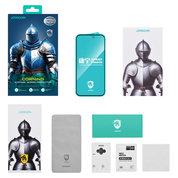 Joyroom JR-MKN0314 Corning Eyecare Panzerglas für iPhone 16 Pro Max